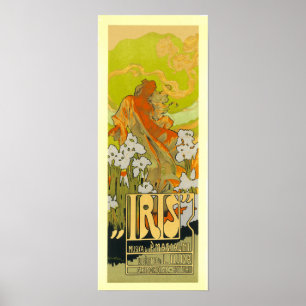 Poster/afdruk: Iris - Art Nouveau Poster
