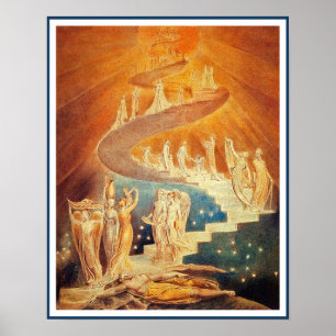 Poster/Afdruk: Ladder van Jacob - William Blake Poster