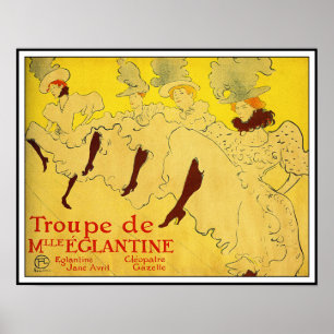 Poster/Afdruk: Lautrec - Troupe de Mlle Eglantine Poster