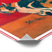 Poster/Afdruk: Les Chats by Theophile Steinlen Poster (Hoek)