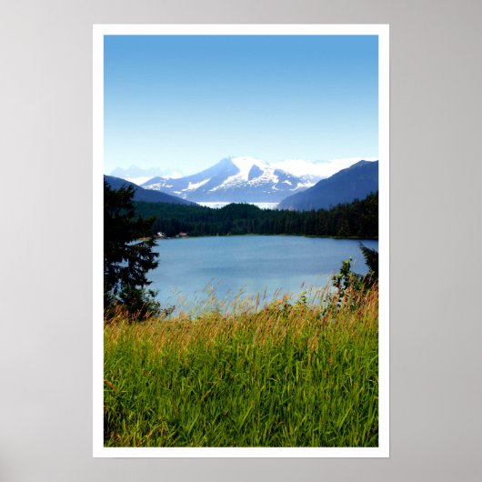 Poster/Afdruk: Mendenhall Lake en Glacier Poster (Voorkant)