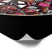 Poster/Afdruk: Metallic Crystal Kaleidoscope Poster (Hoek)