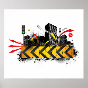 Poster/Afdruk: Stedelijke uitloop Poster