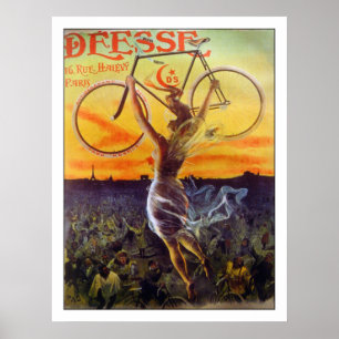 Poster/afdruk van fiets: Frans Poster ~