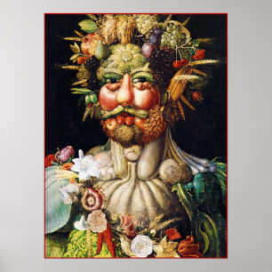 Poster/Afdruk: Vertumnus (portret van Rudolf II) Poster