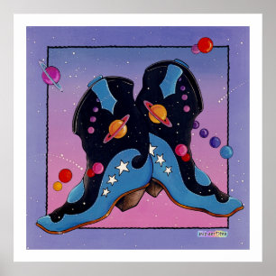 Poster, afdrukken - Midnight Cowboy Boots Poster