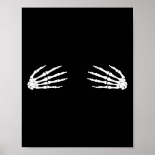 Poster Affaire Scary Skeleton Skull H