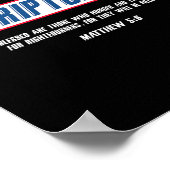 Poster Affamé Pourquoi Attendre Les Écritures Bénis Sont (Coin)