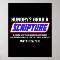 Affamé saisissez une Écriture, Matthieu 5 6, verse