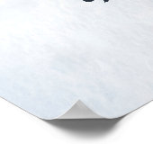 Poster Affectation de sièges de mariage Verre pour la nui (Coin)