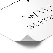 Poster Affectueux Souvenir Moderne Écriture Photo Funérai (Coin)