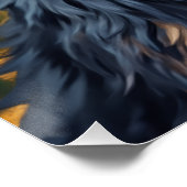 Poster Affenpinscher Dog with Christmas Ornament (Coin)