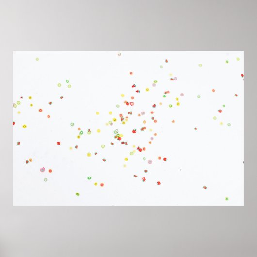 Poster Affichage à bulles multicolores (Devant)