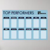 Poster Affichage couleur couleur haut-performant du mois  (Devant)