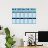 Poster Affichage couleur couleur haut-performant du mois  (Bureau à domicile)