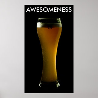 Poster AFFICHAGE de bière AWESOMESS