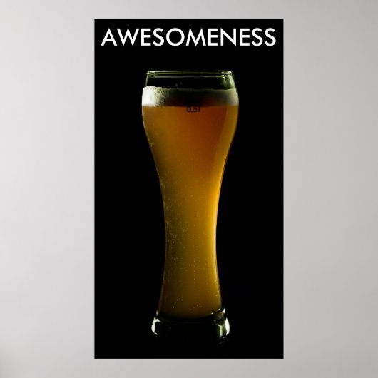 Poster AFFICHAGE de bière AWESOMESS (Devant)