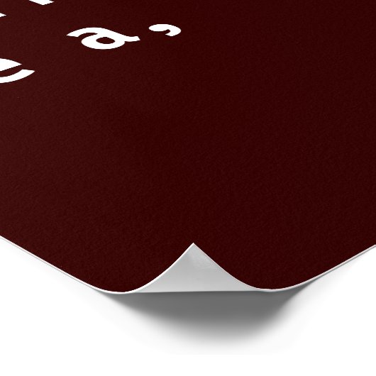 POSTER AFFICHAGE DE CHARGE (Coin)