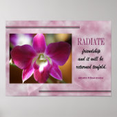 POSTER AFFICHAGE DE CITATION D'AMITIÉ (Devant)