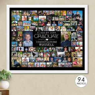 Poster Affichage de collage de photos Modern Graduate 94