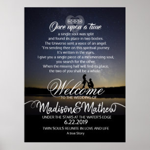 Poster Affichage de l'accueil mariage