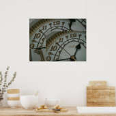 Poster Affichage de l'horloge du bloc (Cuisine)