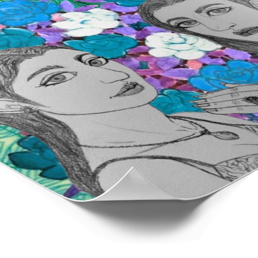 Poster Affichage des anneaux Mariages (Coin)