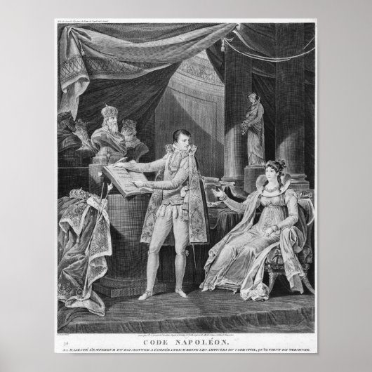 Poster Affichage des articles du Code civil (Devant)