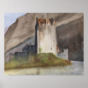 POSTER AFFICHAGE DES CHÂTEAUX ÉCOSSAIS