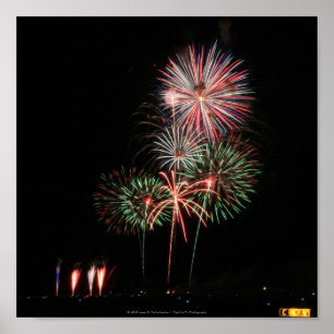 Poster Affichage Fireworks