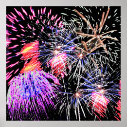 Poster Affichage Fireworks