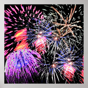 Poster Affichage Fireworks