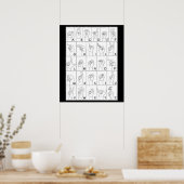 POSTER AFFICHAGE LANGUE (Cuisine)
