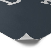 Poster AFFICHAGE personnalisé de couleurs (Coin)