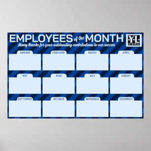 Poster Affichage photo de l'employé du mois multiple
