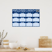 Poster Affichage photo de l'employé du mois multiple (Cuisine)