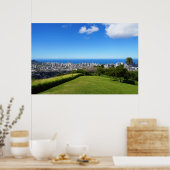 Poster Affichage pittoresque de l'affiche Honolulu Hawaii (Cuisine)