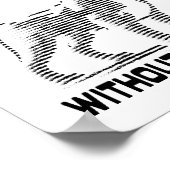 POSTER AFFICHAGE POUR AMOUREUX DE LES CHIENS AVEC BONNE C (Coin)