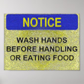 POSTER AFFICHAGE/SIGNE D'AVIS (Devant)