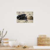 Poster Affichage statique d'une coque de commande convert (Cuisine)