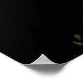 Poster Affiche, Aquarelle Jaune, Minimalisme Abstrait (Coin)