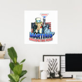 Poster Affiche, Art - Les martinis devraient être exonéré (Bureau à domicile)