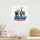 Poster Affiche, Art - Les martinis devraient être exonéré (Cuisine)