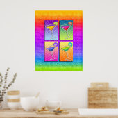 Poster Affiche, Art - Pop Art Margaritas (Cuisine)