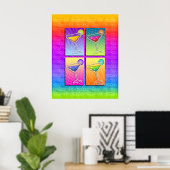 Poster Affiche, Art - Pop Art Margaritas (Bureau à domicile)