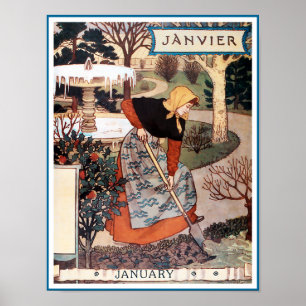 Poster Affiche/copie : Mois de janvier - Janvier