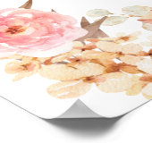 Póster Affiche de bienvenue Floral Pampas Brid Sho (Coin)