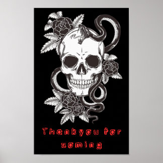 Poster 🩸👻Affiche épouvantable d'Halloween