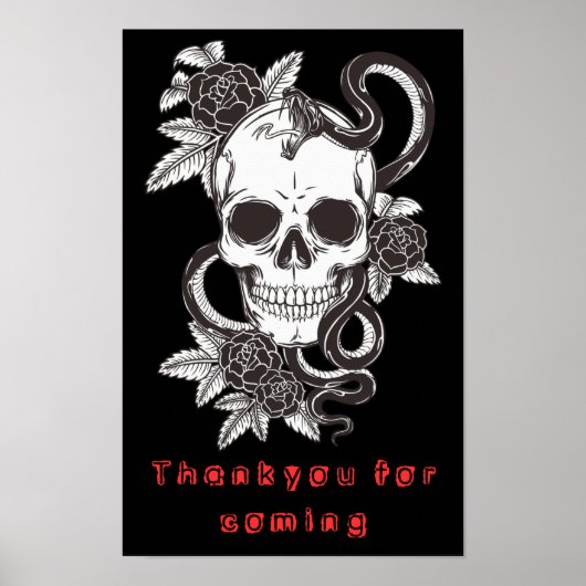 Poster 🩸👻Affiche épouvantable d'Halloween (Devant)