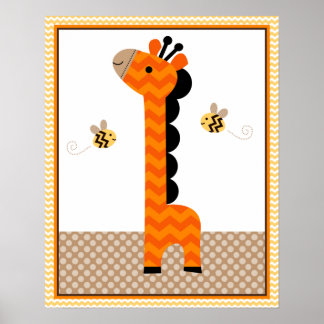 Poster Affiche/Illustration pour la nurserie de bébé gira